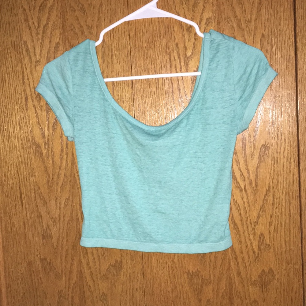 Sea foam green crop top